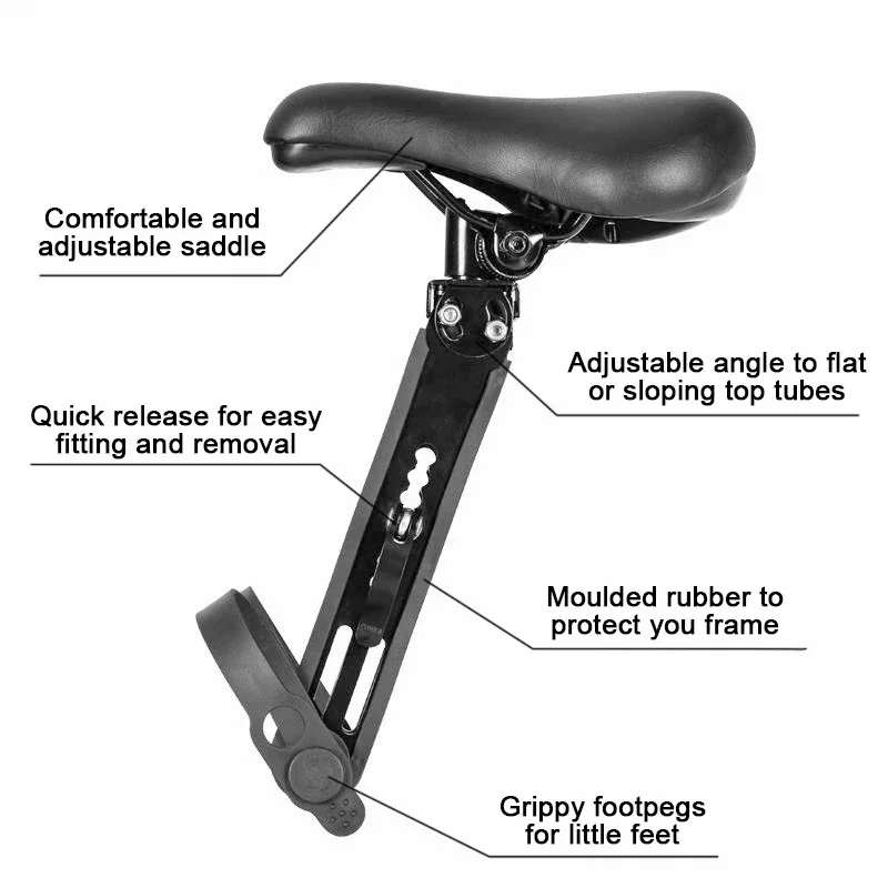 Outdoor Vorne Montiert Kind Rack MTB Fahrrad Sitz für Weiche Baby Sitz Mountainbike Rahmen Quick Release Kinder Sattel Teile