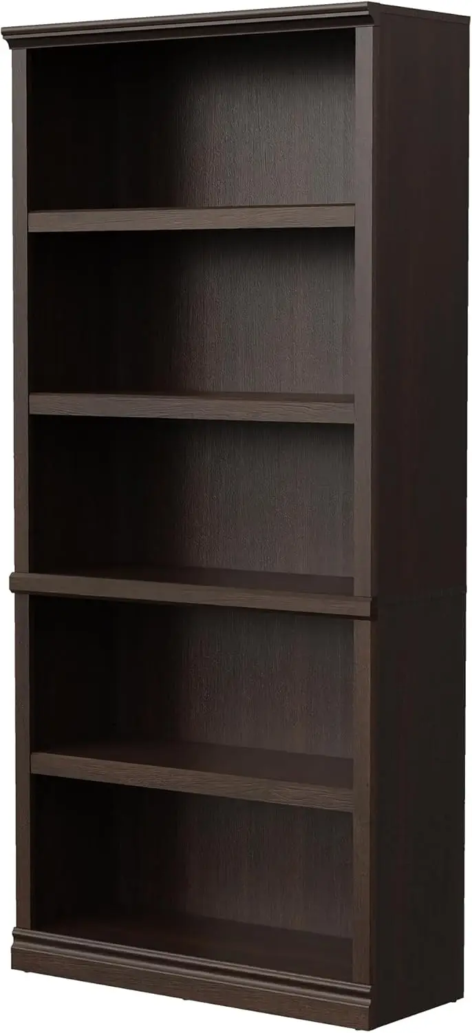 Bookshelf, Open Storage 70 Inch Tall 5 Shelf Bookcase, Floor Standing Bookshelves and Bookcases, Book case for Farmhouse Library