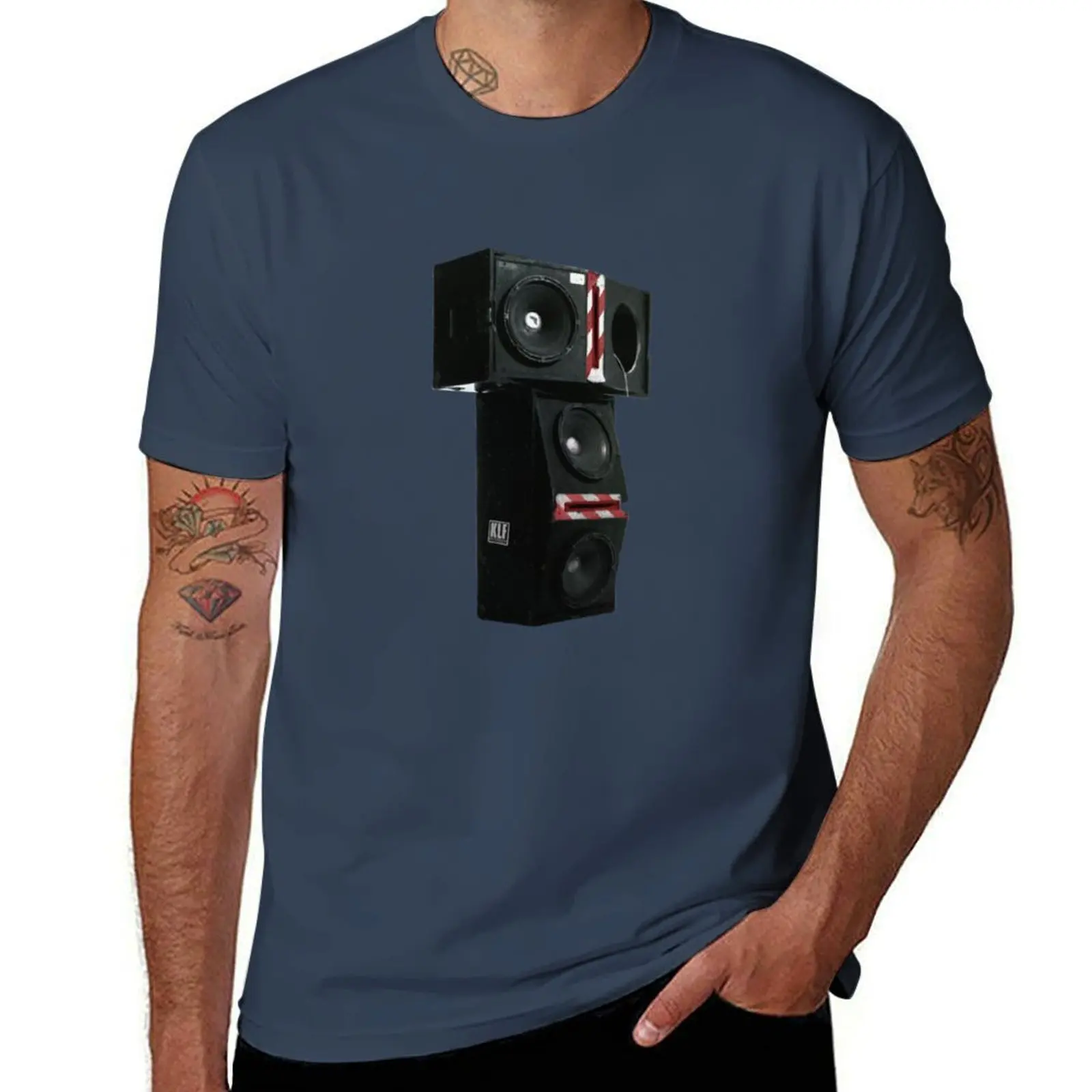 The KLF Speaker Tower T-Shirt man t shirts cotton t shirts for man graphic vintage man graphic t shirt T-Shirt