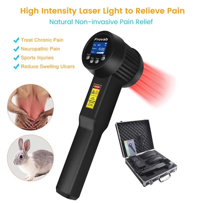 

Low Level Laser Cold Laser Therapy Device 808nm 650nm Red Light Physical Therapy for Sciatica Pain Relief Myofascial Release