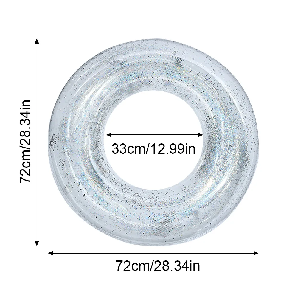 

60/70/80/90/100/120cm Factory Adult Children Glitter Orange Inflate Kids Air Arm Tube Swim Inflatable Pool Float Swimming Ringpr