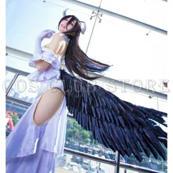 Anime OVERLORD Dresses Cosplay Horns Overlord Albedo Cosplay CostumesUniform Wings Women Wigs Cap Halloween Christmas Costume