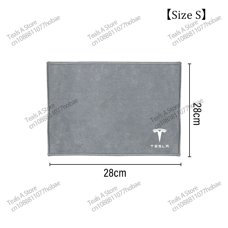 테슬라 모델 3, Y, S, X 로드스터 P75D, P85D, P90D 용 흡수성 자동차 건조 타올, 스웨이드, 산호 벨벳, 양면 청소 천 헝겊