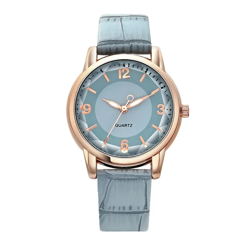 Quartz women's watch dual color dial belt women's watch creative watch manufacturer