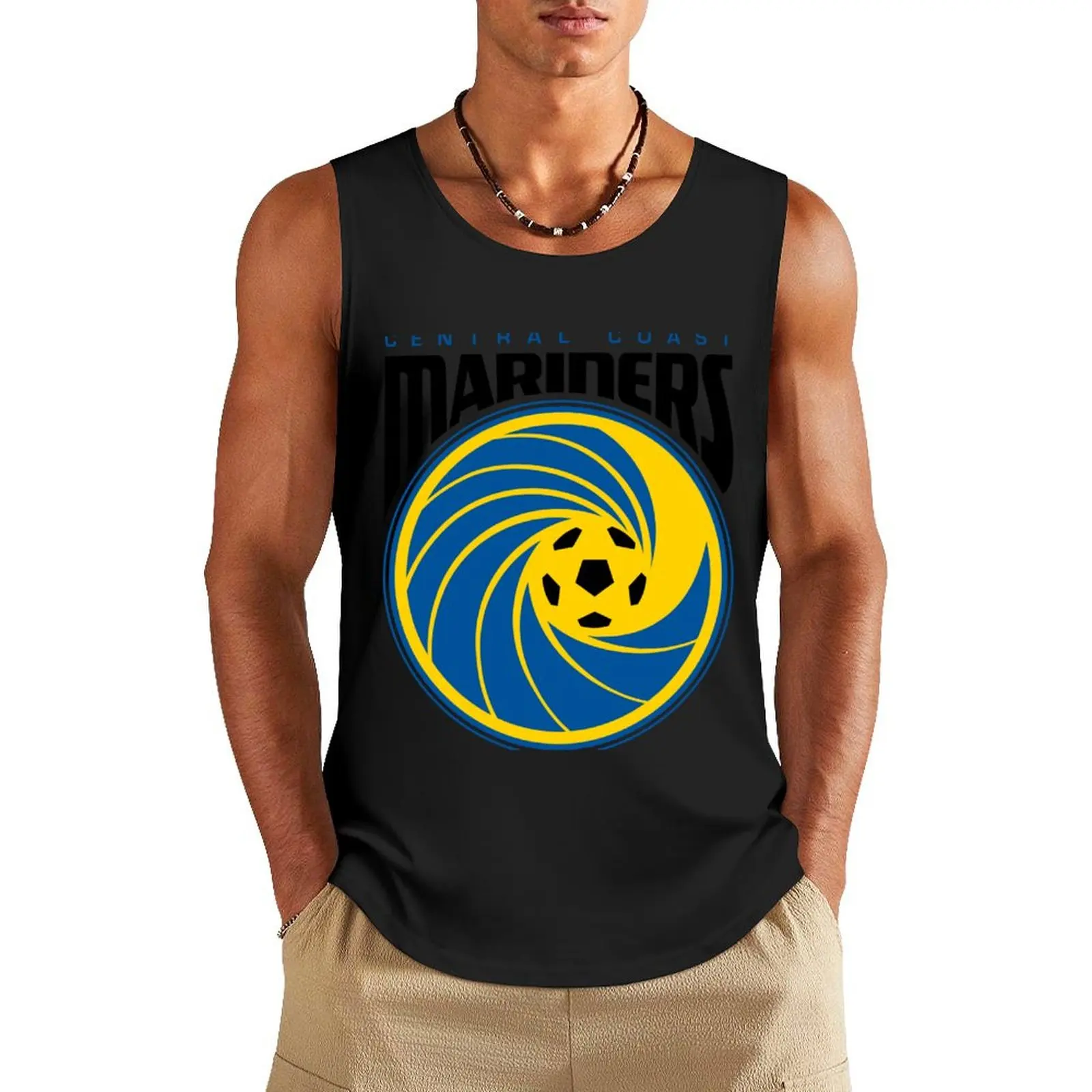 Central Coast Mariners Tank Top anime Sportswear for men gym men mens designer clothes