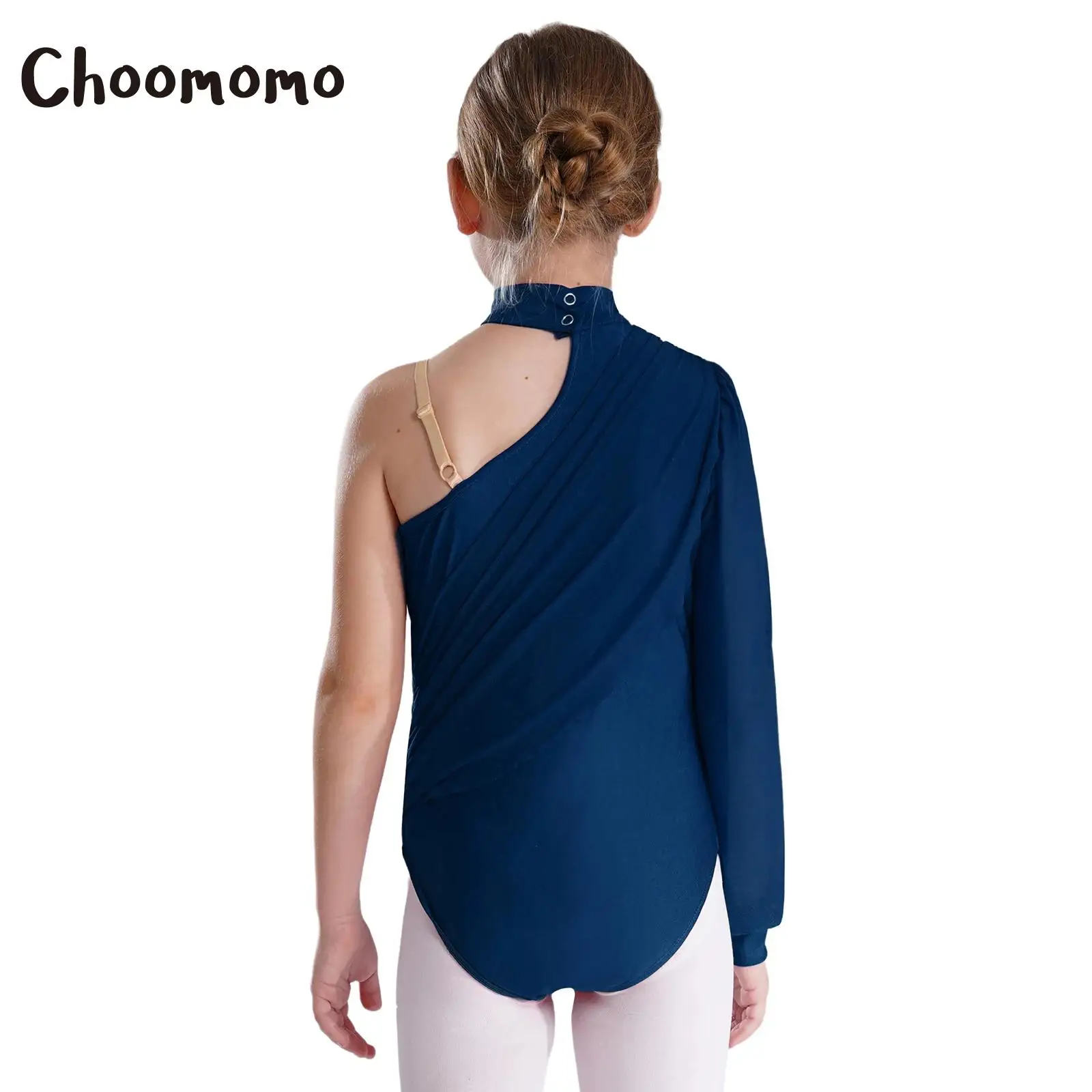 criancas-meninas-patinacao-artistica-ginastica-danca-outfit-um-ombro-manga-longa-ruched-malha-collant-bodysuits-shorts-camisa-de-bale