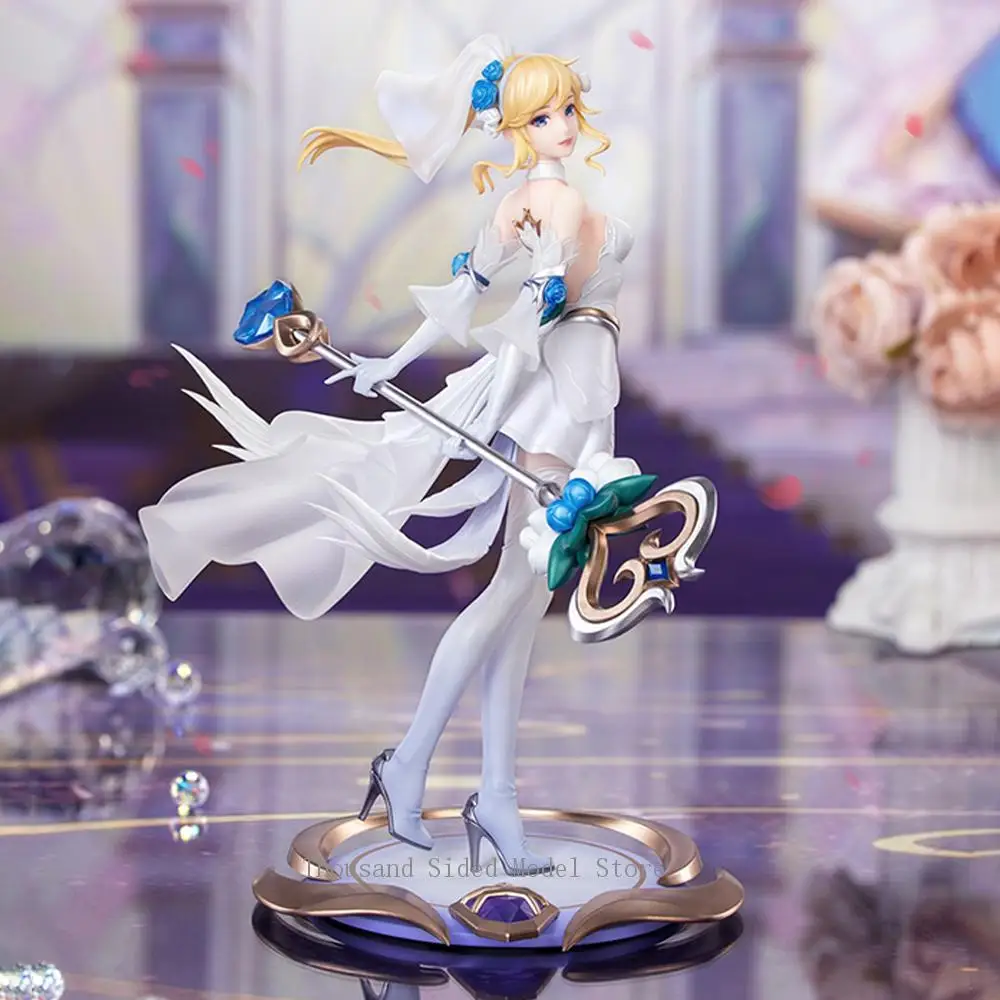 

Оригинальный подарок Myethos + League of Legends Lux (Crystal Rose), фигурка, модель из ПВХ, коллекционные игрушки, 21,6 см, подарок на день рождения