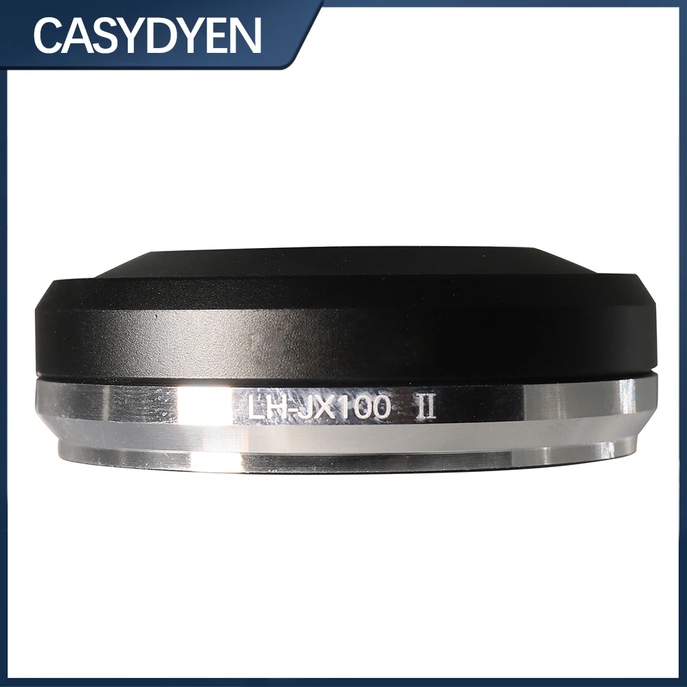 LH-JX100II Mental Lens Hood Shade Adapter Ring For Fujifilm X100/X100S/X100T Black