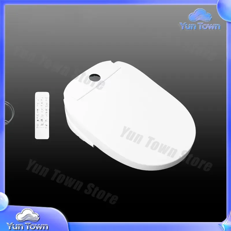 Deluxe U-shaped Smart Toilet Seat for Bidet Toilet Remote Control LED Display Massage Warm Air Dryer for Modern Bathroom