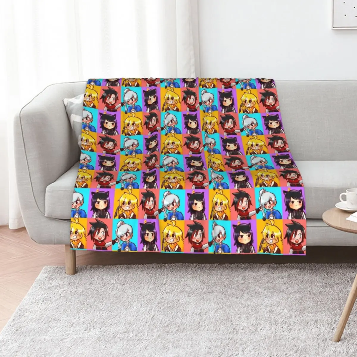 Copy of Super Rubio Throw Blanket Sofas wednesday Flannels Warm anime Extra Large Throw Blankets