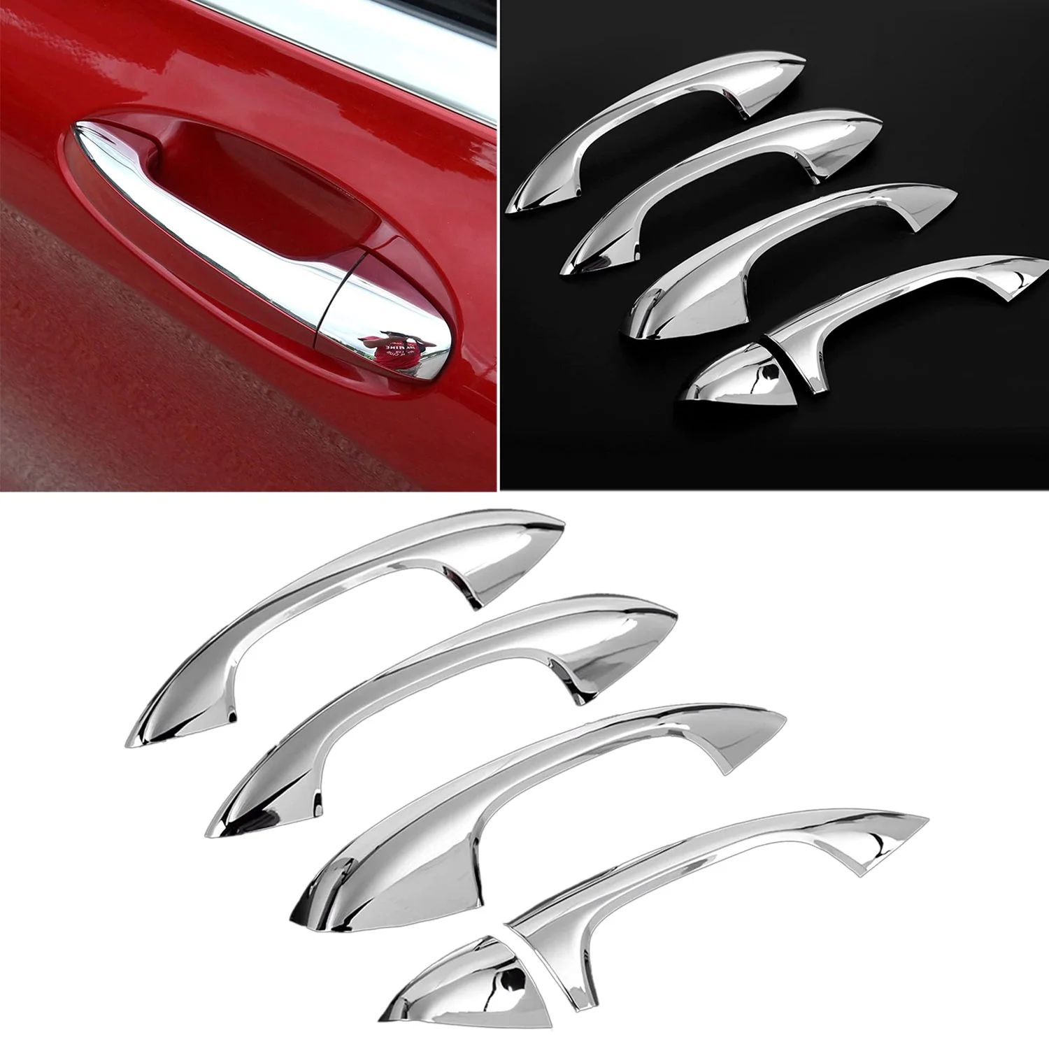 Car Exterior Door Handle Outer Door Handle Door Handle Trim Cover for Mercedes-Benz C-Class W205 GLC X253 E-Class W213