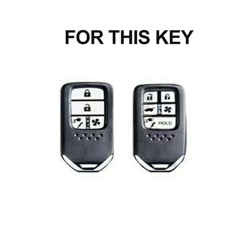 For Honda 4 5 Button Zinc Alloy Car Smart Remote Key Fob Case Shell Skin Holder Cover Keychain Holder Accessories Styling