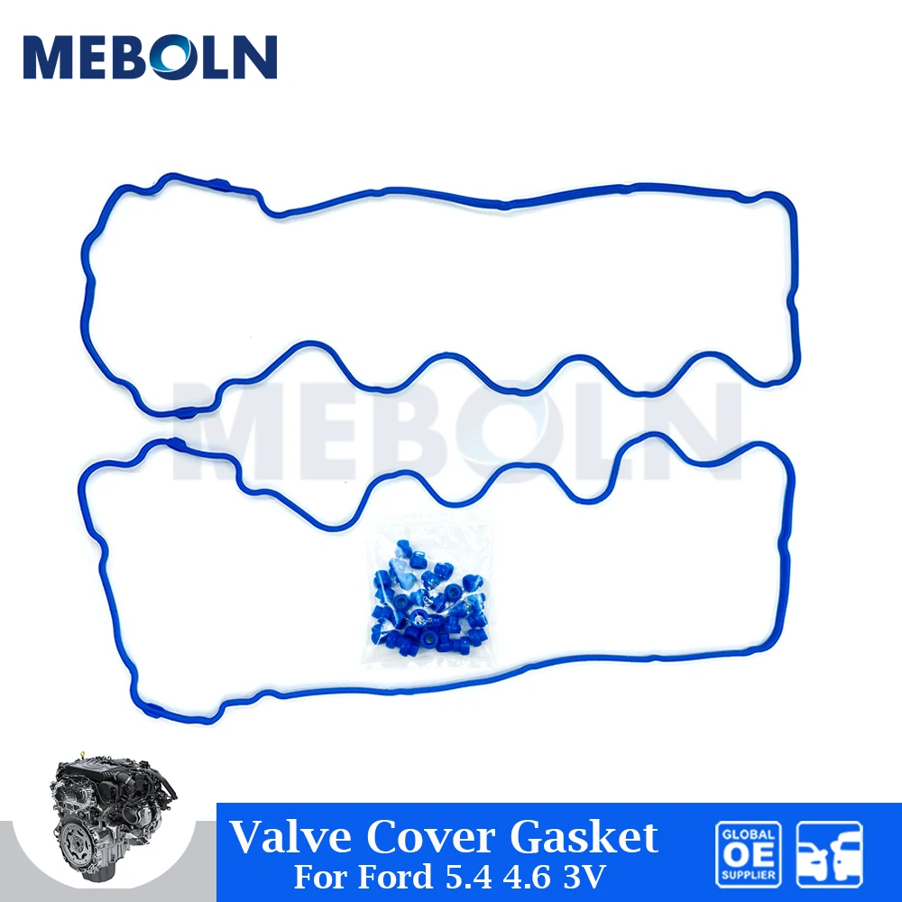 2 Pcs Engine Rocker Valve Cover Gasket Set For Ford Expedition F-150 F-250 F-350 Lincoln Explorer 5.4L 4.6L 3V Car Accessories