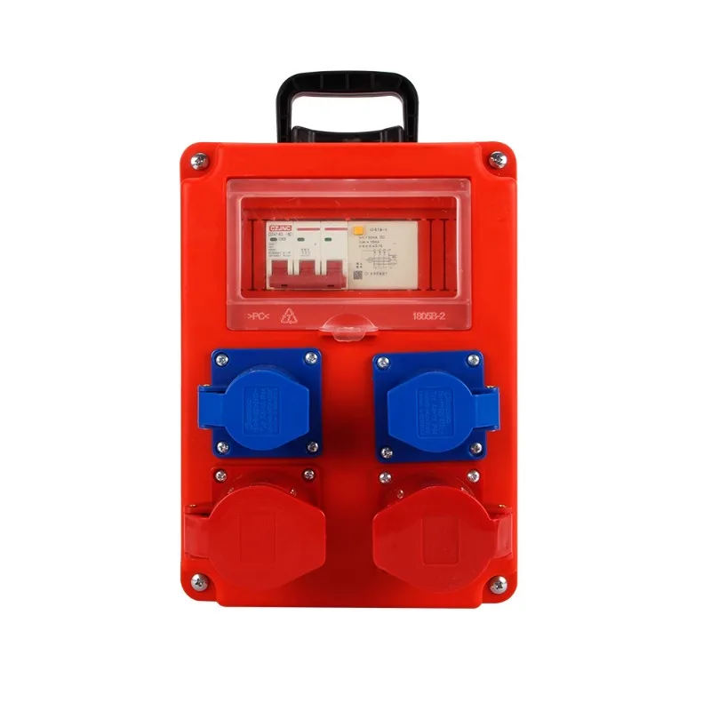 

Mobile construction site level 3 distribution box portable industrial explosion-proof socket box with leakage protection