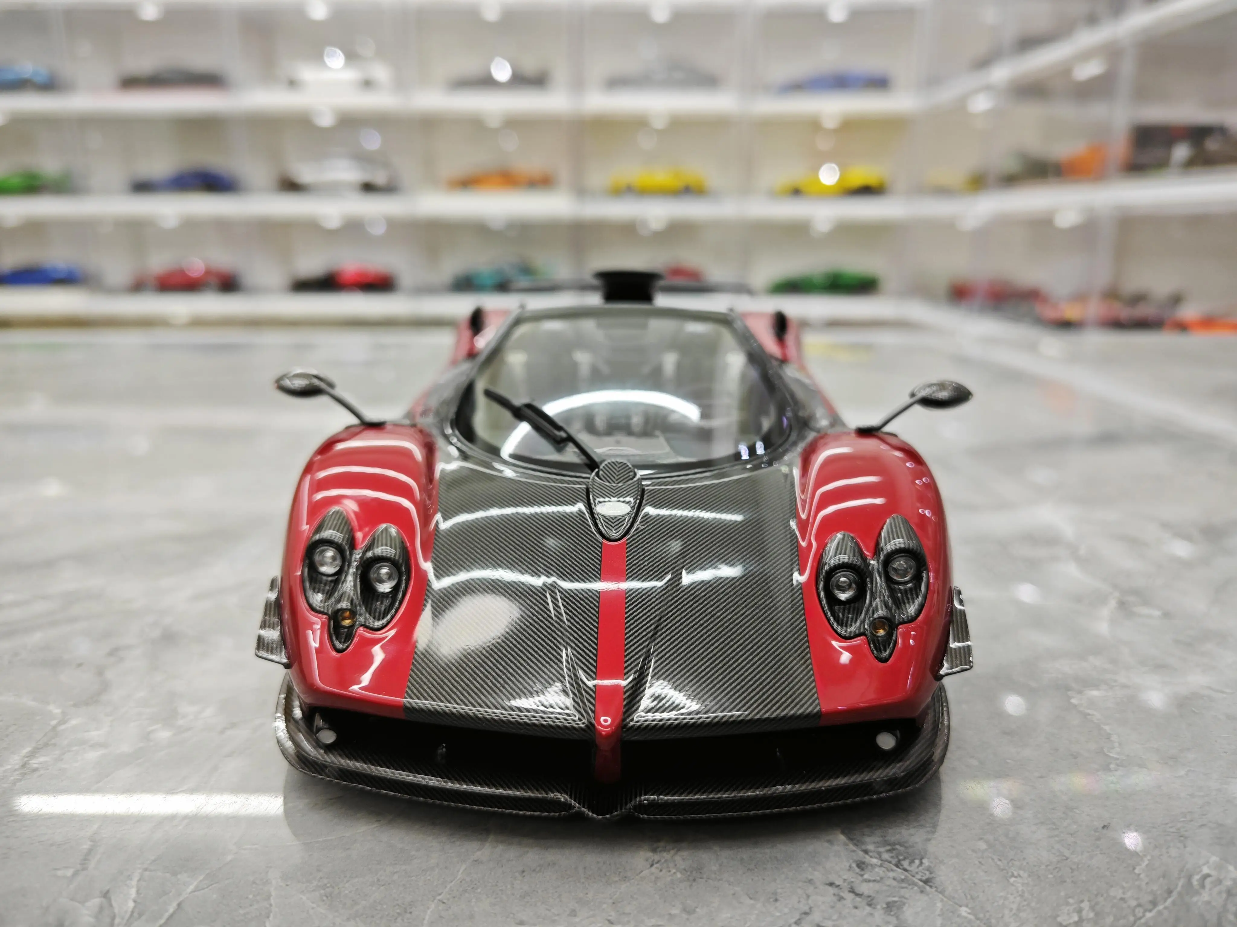 Почти настоящая Pagani Zonda Cinque, трансформируемая реплика, модель автомобиля из сплава, 1/18, коллекционный подарочный орнамент