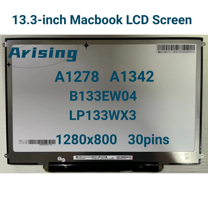 

15,6-дюймовый ЖК-экран для ноутбука Pro B133EW04 подходит для B133EW07 LP133WX3 N133I6-L09 LTN133AT09 для Macbook A1278 A1342