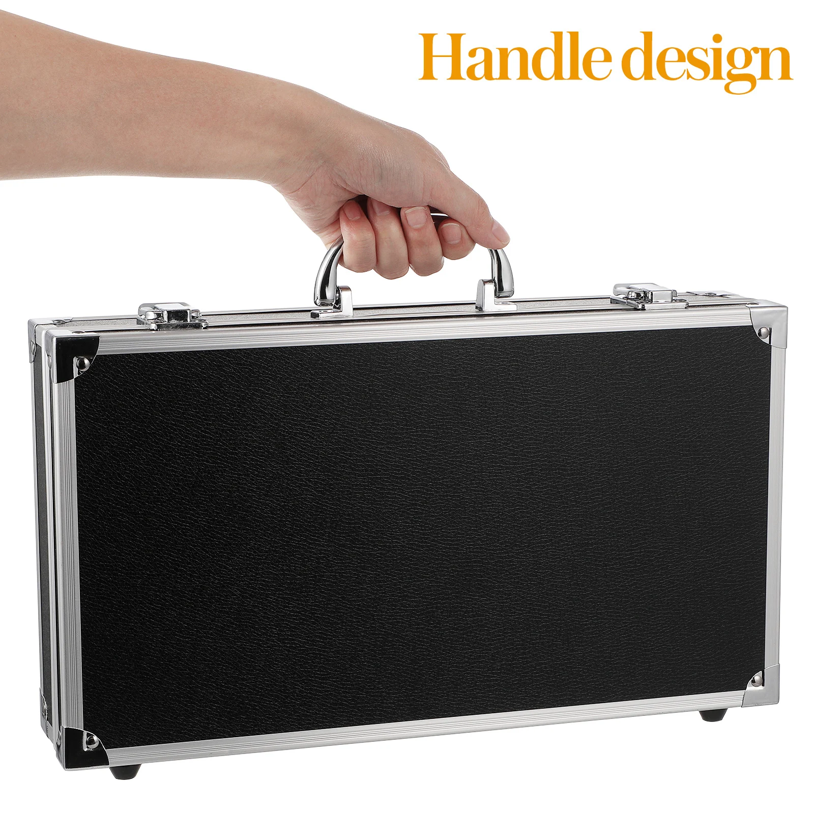 Aluminum Alloy Tool Box Large Capacity Portable Medicine Storage Box Safety Clasp Handle Multi-Purpose Tool Container First Aid