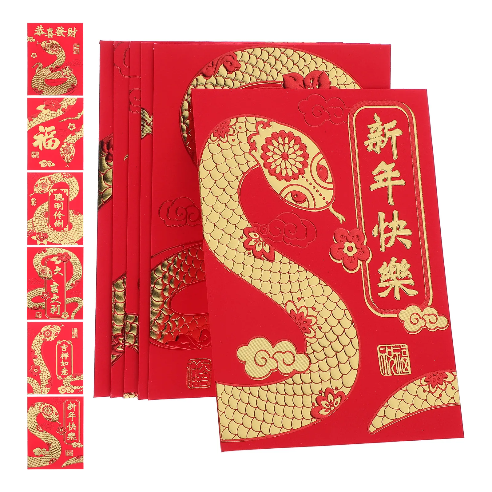 

36 Pcs Outdoor Traditional Red Envelopes Paper Decorative Packets Lunar New Year Money