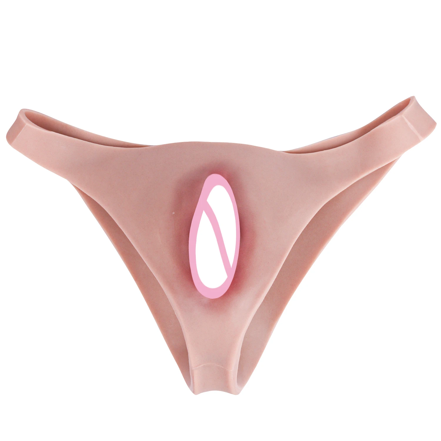 ANOSX Silicone Penis Insertable Clitoris Pants Vagina Wish Panty Fake Vagina Underwear G-Strings Thongs Sex Toys For Men view 3
