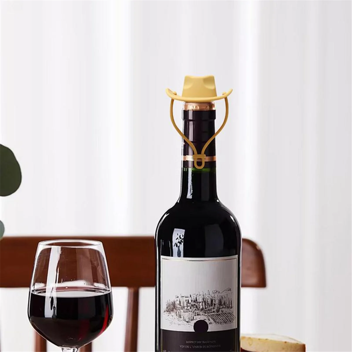 NEW Silicone Cowboy Hat Wine Cork Champagne Beer Bottle Stopper Beverage Sealer Plug Kitchen Bar Accessories Green