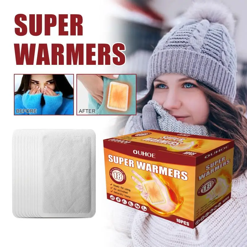 Long Lasting Body Warmer Patch Up To 18 Hours Safe Heating For Outdoor Winter Activities Portable Heat Pad For Travel Office