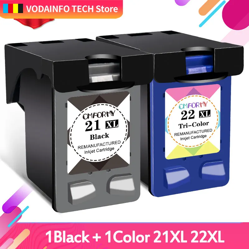 21 22 kartrid tinta pengganti untuk HP 21XL HP21 Deskjet F2280 F4180 F4100 F2100 F2200 F300 Printer XL