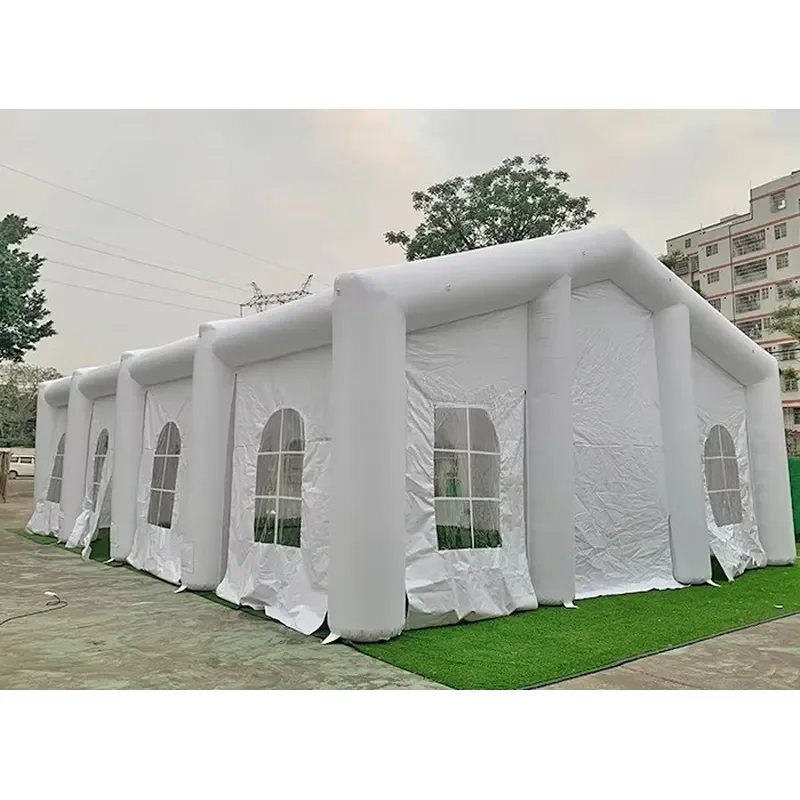 Custom Size Four-season Waterproof PVC Party Tent with LED Lighting Inflatable Marquee Quick-Opening Design for Events