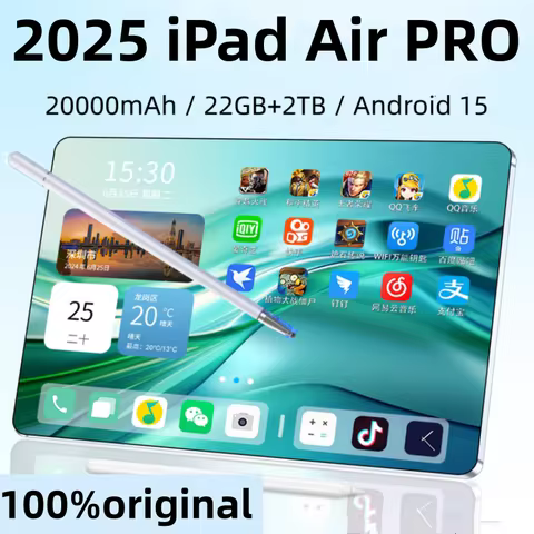 2025 NEW Original iPad Air Pro Tablet 11 inch HD 4K Snapdrago 8gen2 Android 15 22GB+2T 20000mAh 5G DualSIM WiFi GPS Mi Tablet PC