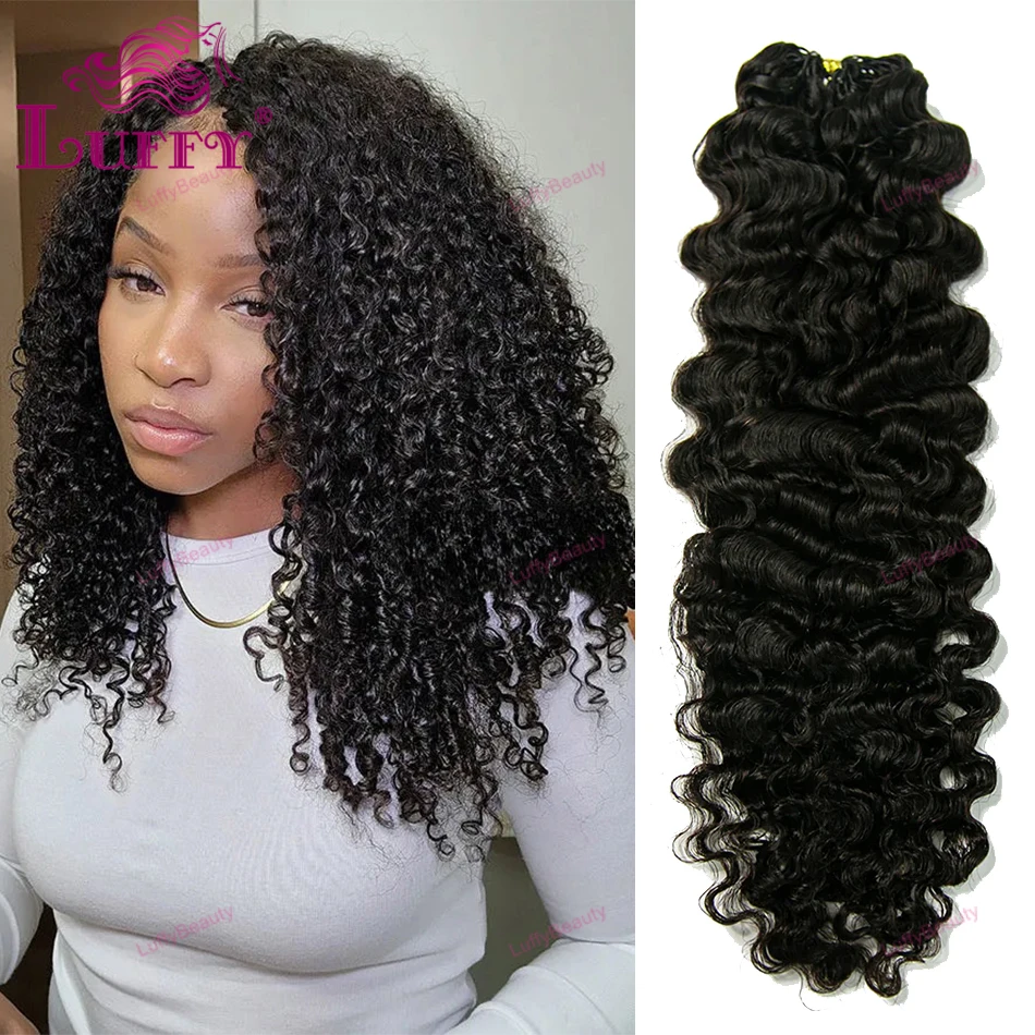 

Water Deep Wave Crochet Human Hair Knotless Pre-Separated Crochet Hair Deep Wave With String Pre-Looped Feather Hair Extensions