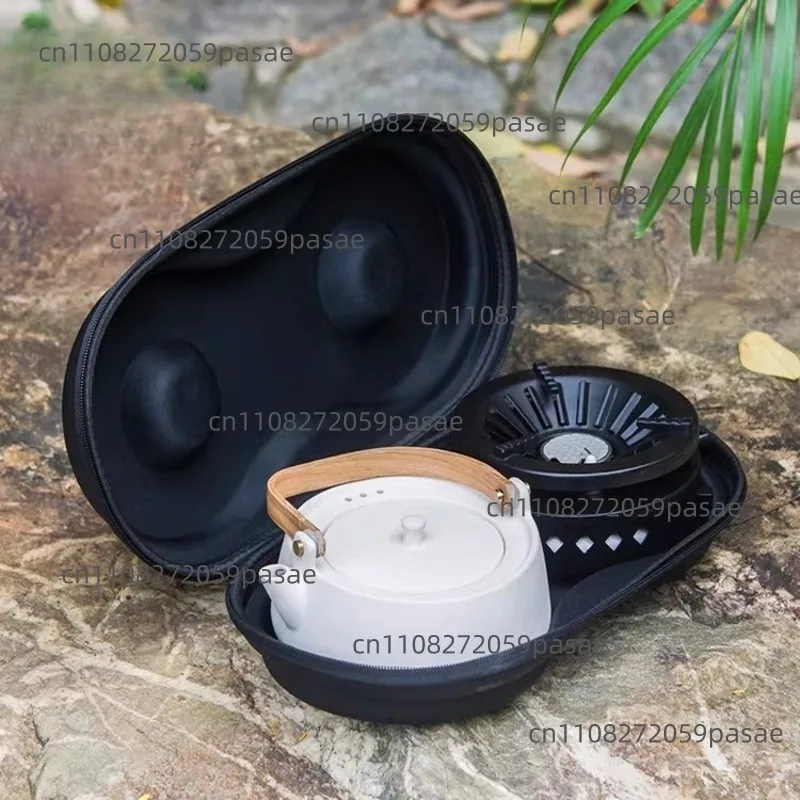 Tea Brewing Stove Tea Set Storage Boiling Water Set Windproof Inflatable Stove Tea Brewing Stove