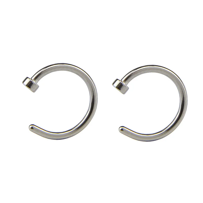 21 قطعة/المجموعة كريستال الأنف هوب الدائري العظام بار دبوس الغضروف ثقب ترصيع المجوهرات #4