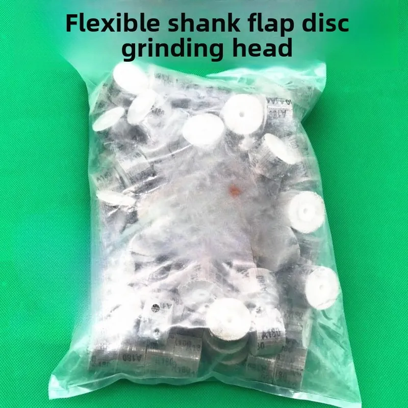 Live handle louver wheel grinding head, sandpaper emery cloth with handle 100 pages electric grinding head Chiba wheel 6MM