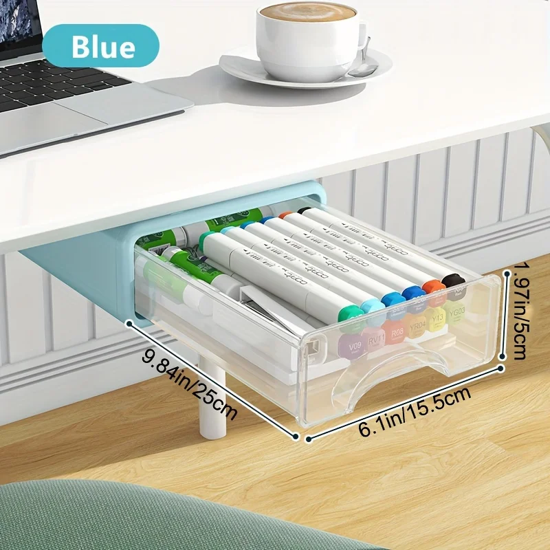 4pcs Rectangular Desktop Organizer, Stackable Drawer File and Tool Organizer for Home Office, Cosmetic Organizers