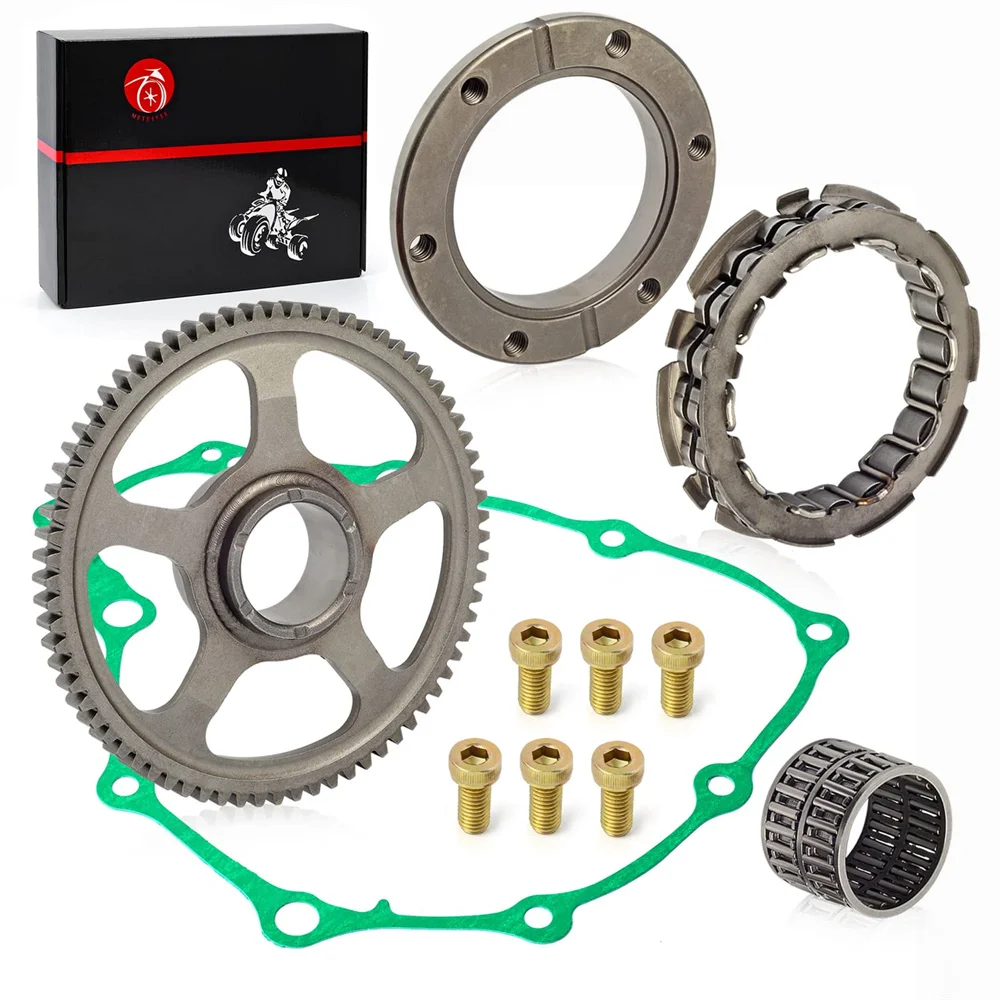 Starter Clutch One Way Bearing and Gear Idler Kit & Gasket For Honda 1999-2007  TRX400EX Sportrax 400 2x4