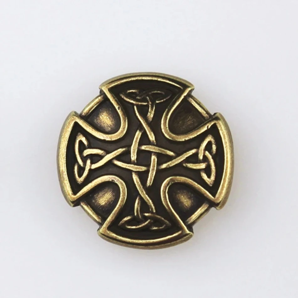 DIY Leather Metal Accent Clasp Celtic Knot Embellishment Clothing Hardware Accessory Decoration