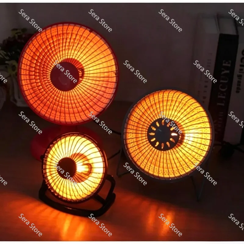Household Mini Solar Electric Heater Portable Desktop Fan Heater Quartz Tube Heating Fan