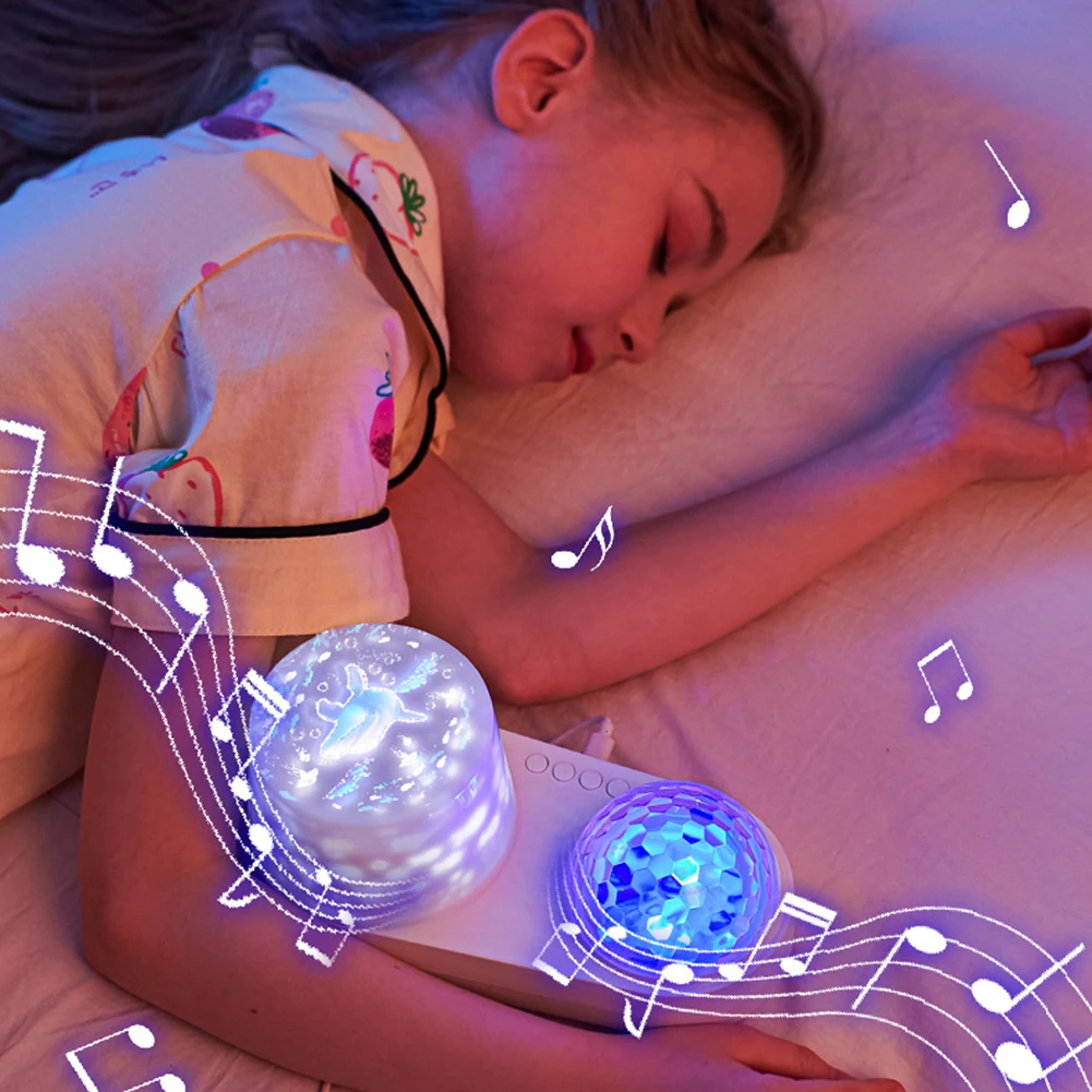 Starry Sky Lamp,Romantic Atmosphere Lamp in Children's Bedroom,Dreamy Bedhead Projection Lamp,Multiple Color Dynamic Projection﻿