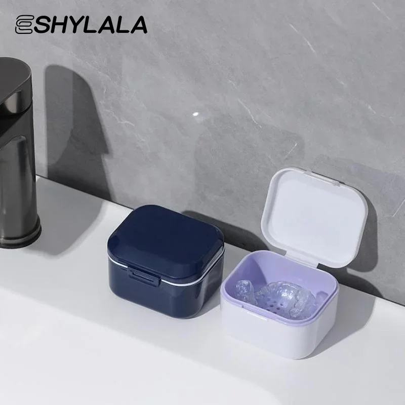 Чехол-фиксатор, портативная каппа, коробка для чистки полости рта, вставные зубы, коробка для хранения протезов, выравниватель зубов, двухслойная коробка для брекетов