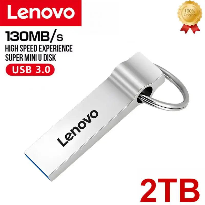 Lenovo 2TB USB 3.0 USB Flash Drive 1TB 512GB 128GB Pen Drive Memory Stick 256gb Usb Drive U Disk Mini Pendrive External Storage