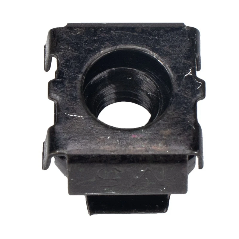 Durable-50Pcs M5 12Mm Nuts And Screw Screw With Cage Nuts Black For Server Rack Cabinet Rack Mount Screws And Square Insert Nuts