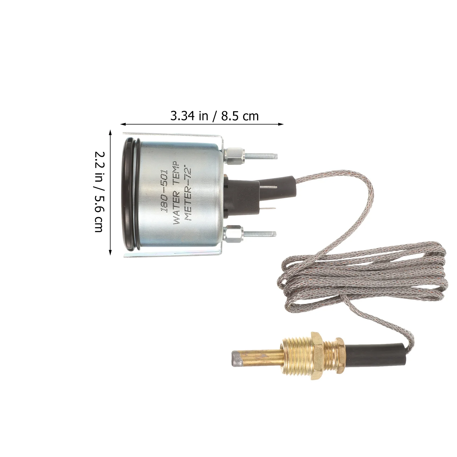 

2 inch Mechanical Water Temperature Gauge 52mm Dual Scale Sensor for Car Hose Leak Automotive Replacement Gauges