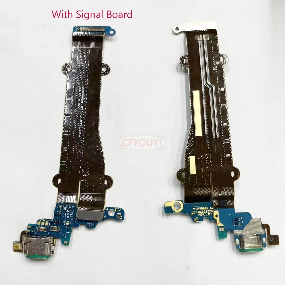 

USB Charger Charging Port Board Flex Cable Mic Charging Connector Flex Cable Replacement Parts For LG V60 ThinQ 5G