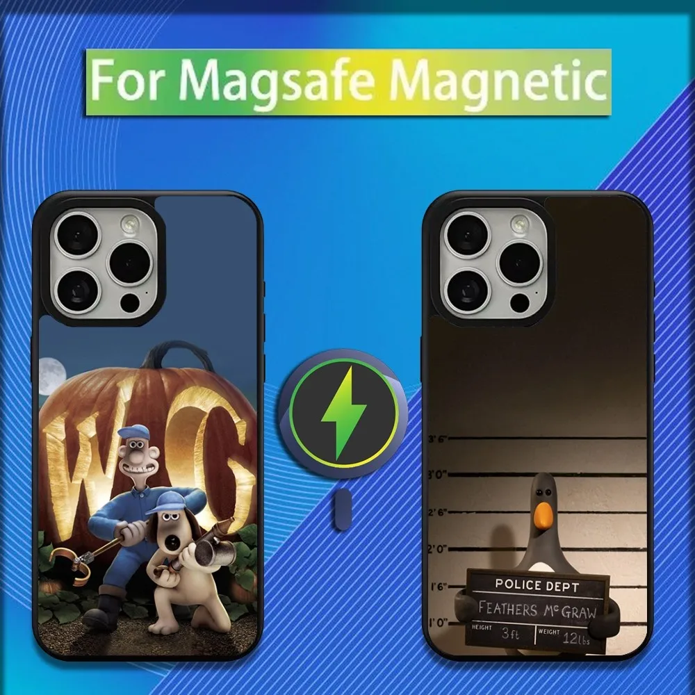 W-WallaceS cute G-Gromit Phone Case For iPhone 16,15,14,13,12,11,Plus,Pro,Max,Mini Magsafe Magnetic Wireless Charging