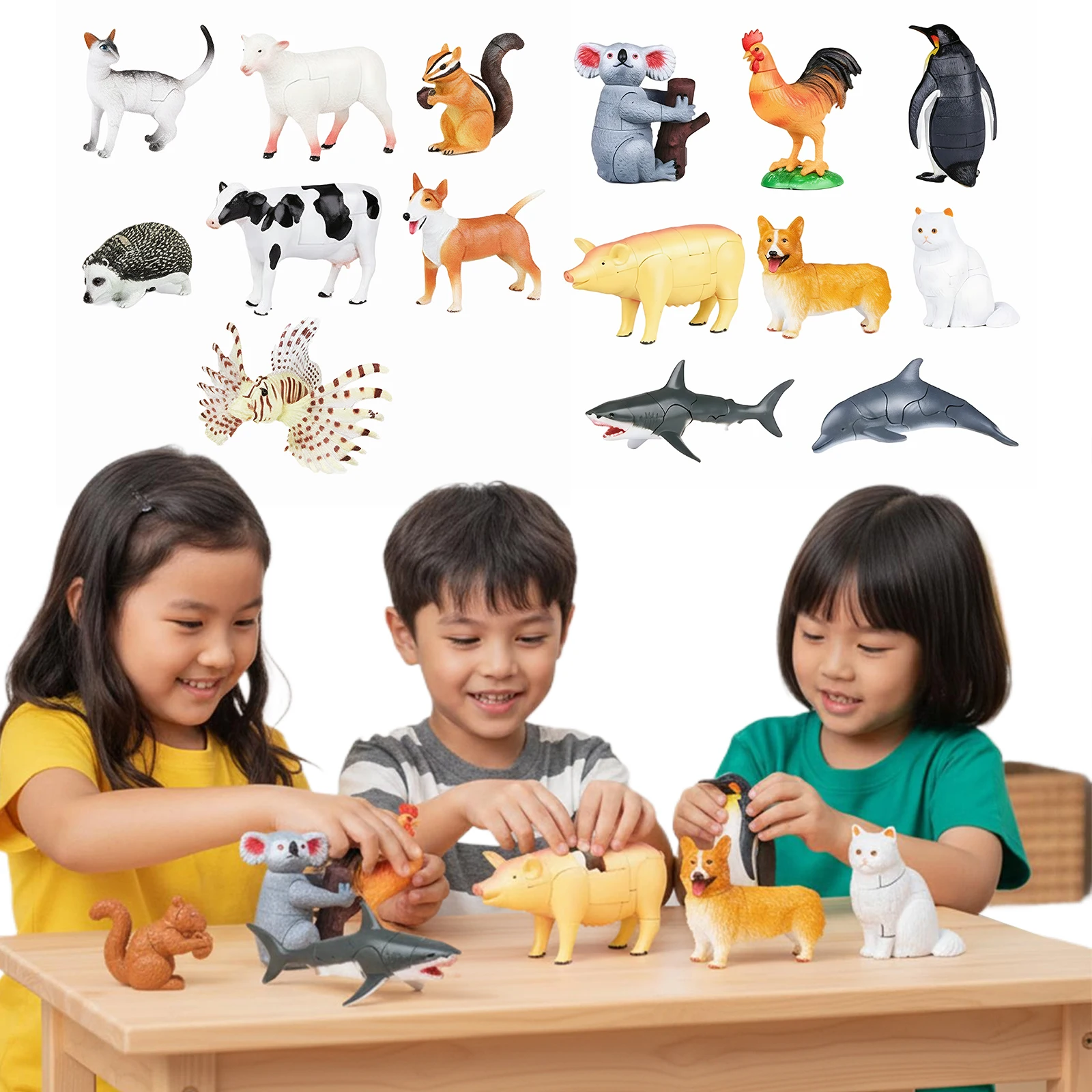 

Коллекция фигурок животных-морские наземные и насекомые, миниатюрный набор животных, игрушка для детей, подарок, развивающая детская игрушка в подарок
