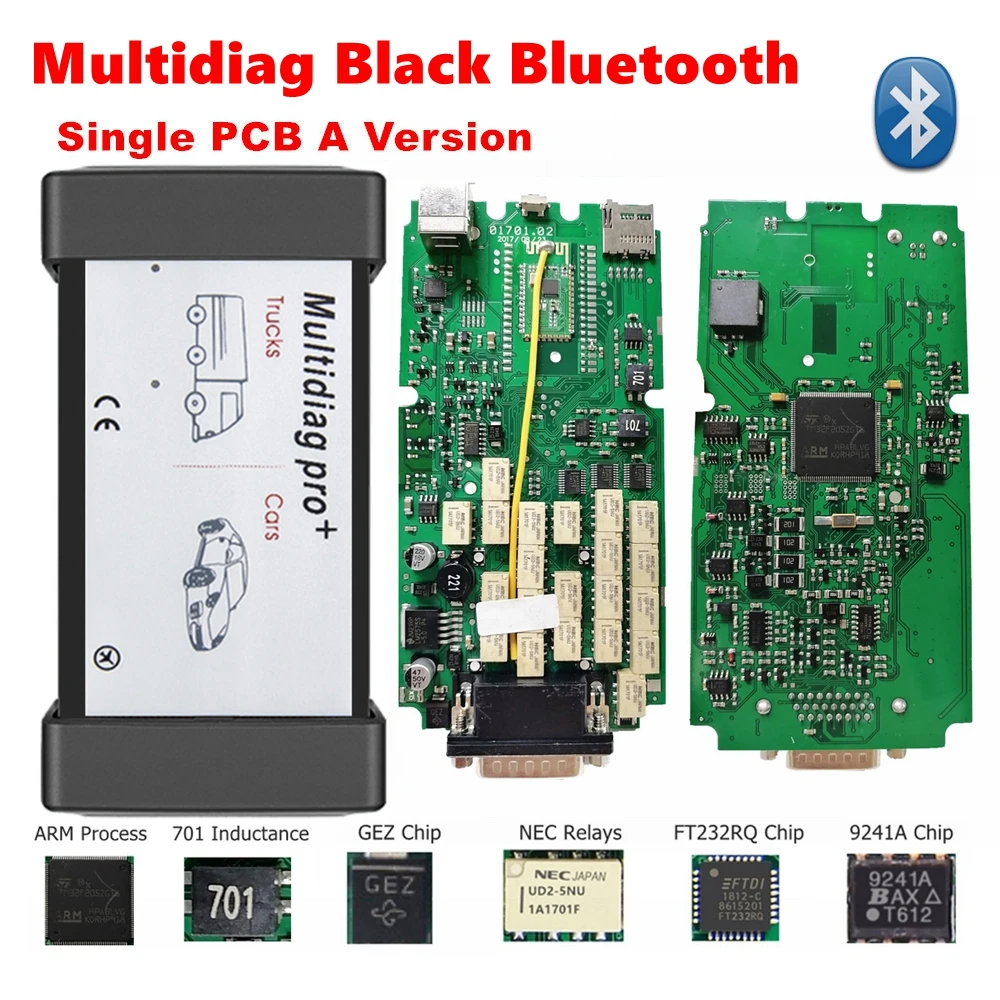 A+Qualität V2021.11 V2020.23 Multidiag Pro+ VD150 Single PCB Board TCS Pro Scanner OBD2 Codeleser für Autos/LKWs