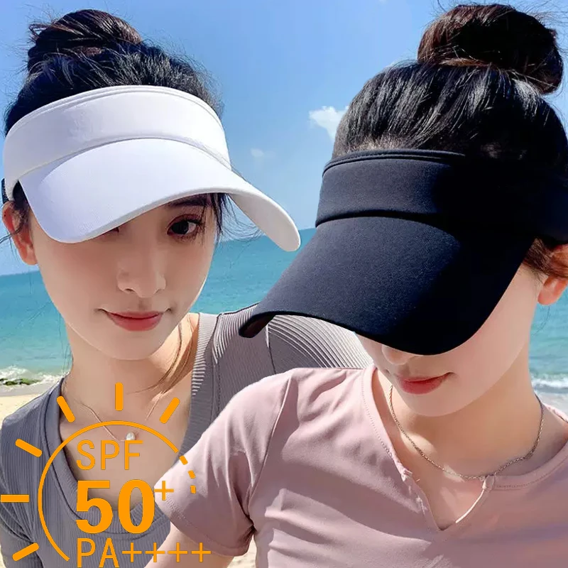 UV Sunscreen Hat Women's New Summer Sunshade and UV Protection Sun Hat Running Sports Duck Tongue Empty Top Hat
