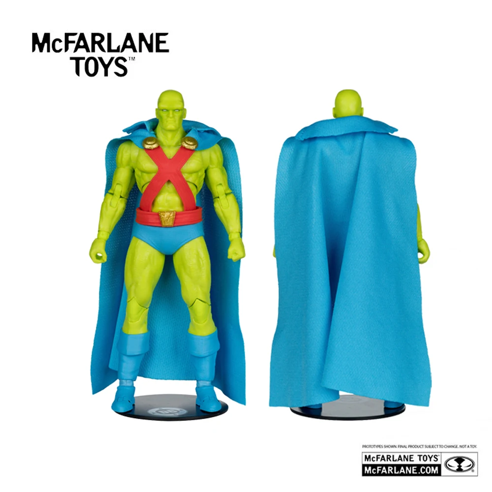 Mcfarlane Toys Martian Manhunter Liga da Justiça Boneco de Ação de 7 polegadas DC Direct Wv12 74 Modelo Kit de Garagem e Sem Quadrinhos