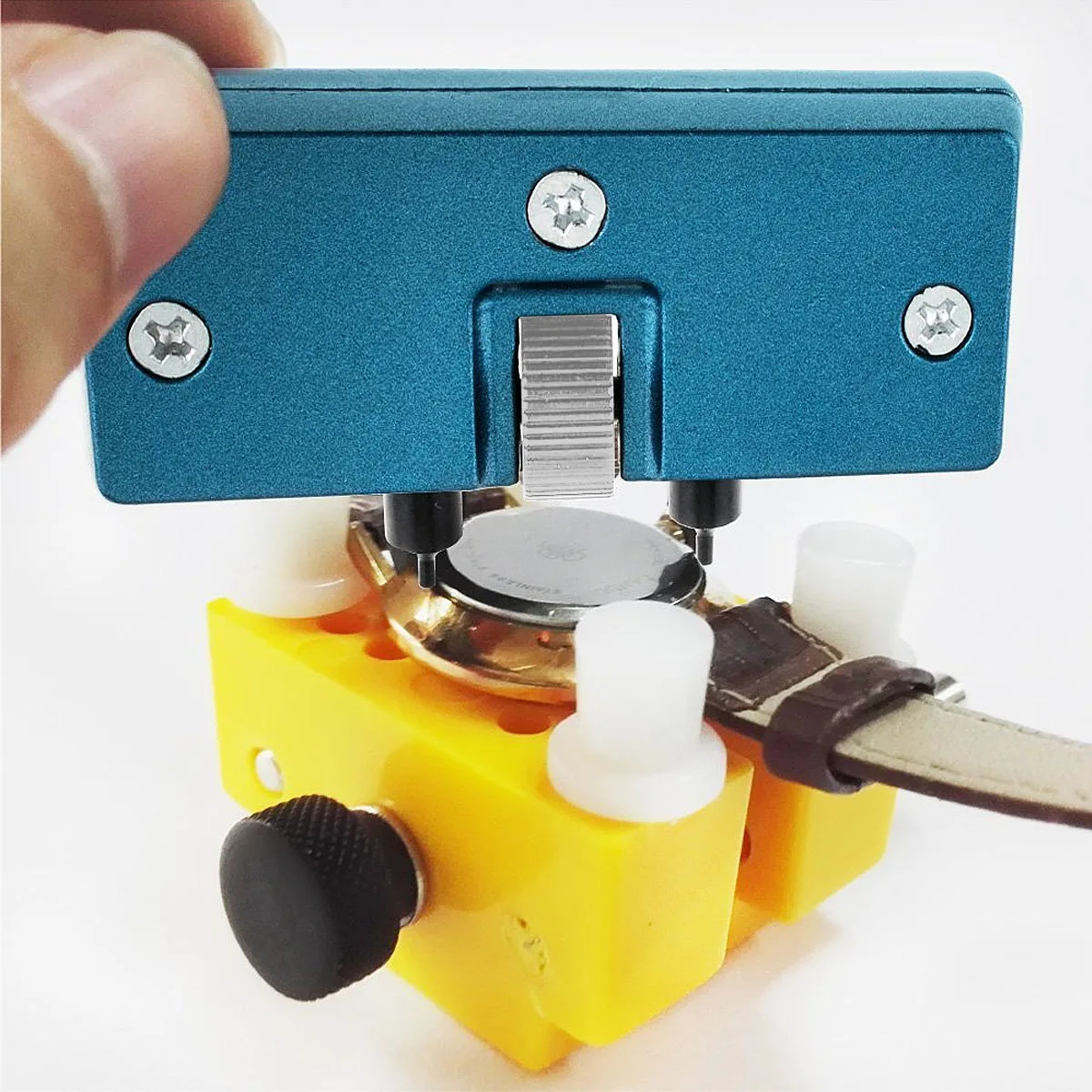 

Adjustable Watch Case Back Opener Repair Holder Tool Premium Durable Hard Plastic Multi Position Slip Scratch Resistant