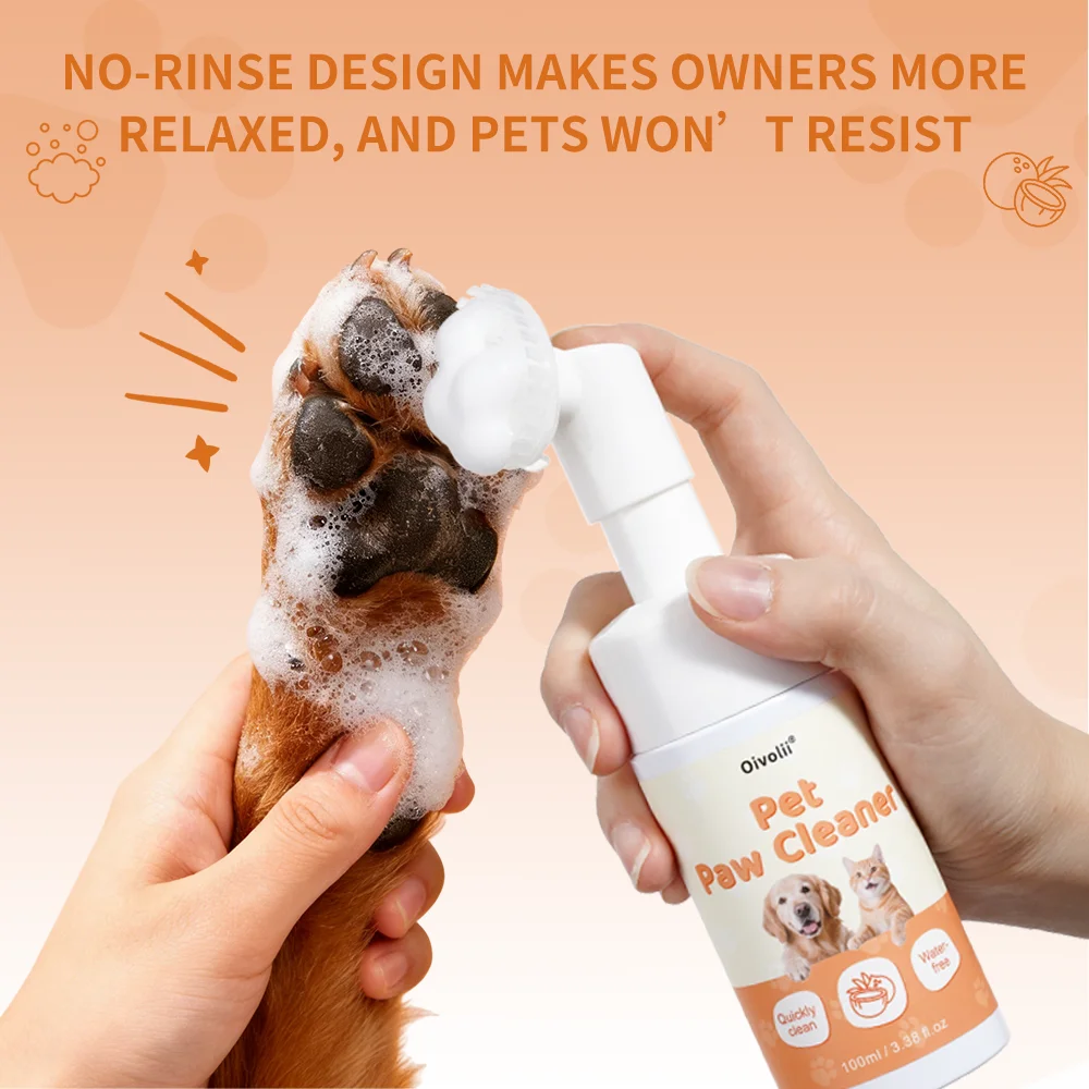 반려동물 발바닥 세정제 100ml 물 없이 사용하는 노 - Dog Paw Cleaner 리뷰 및 가격