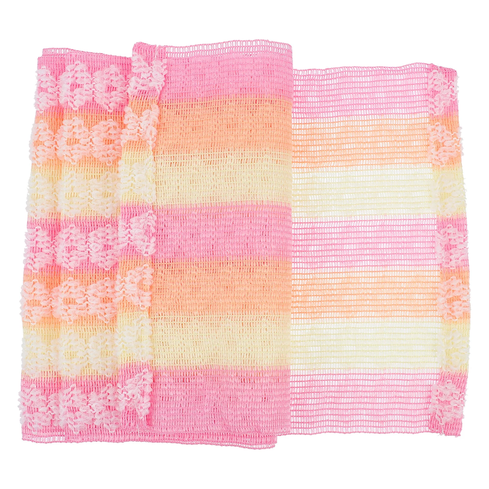 

Long Bath Towel Pink Exfoliating Back Cleansing Strip Reusable Shower Body Scrubbing Non Smelly Easy Grasp Long Enough Bathing